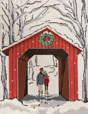 Patti Mann Needlepoint - Covered Bridge