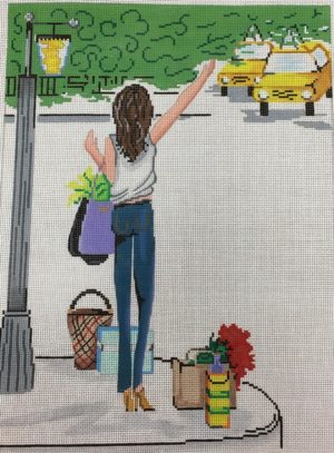 Patti Mann Needlepoint - Taxi