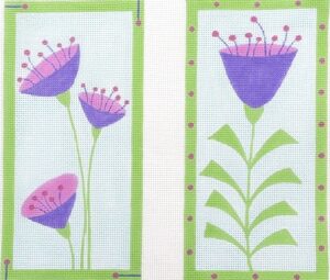 Zecca Designs - Purple Cup Flower Eyeglass Case