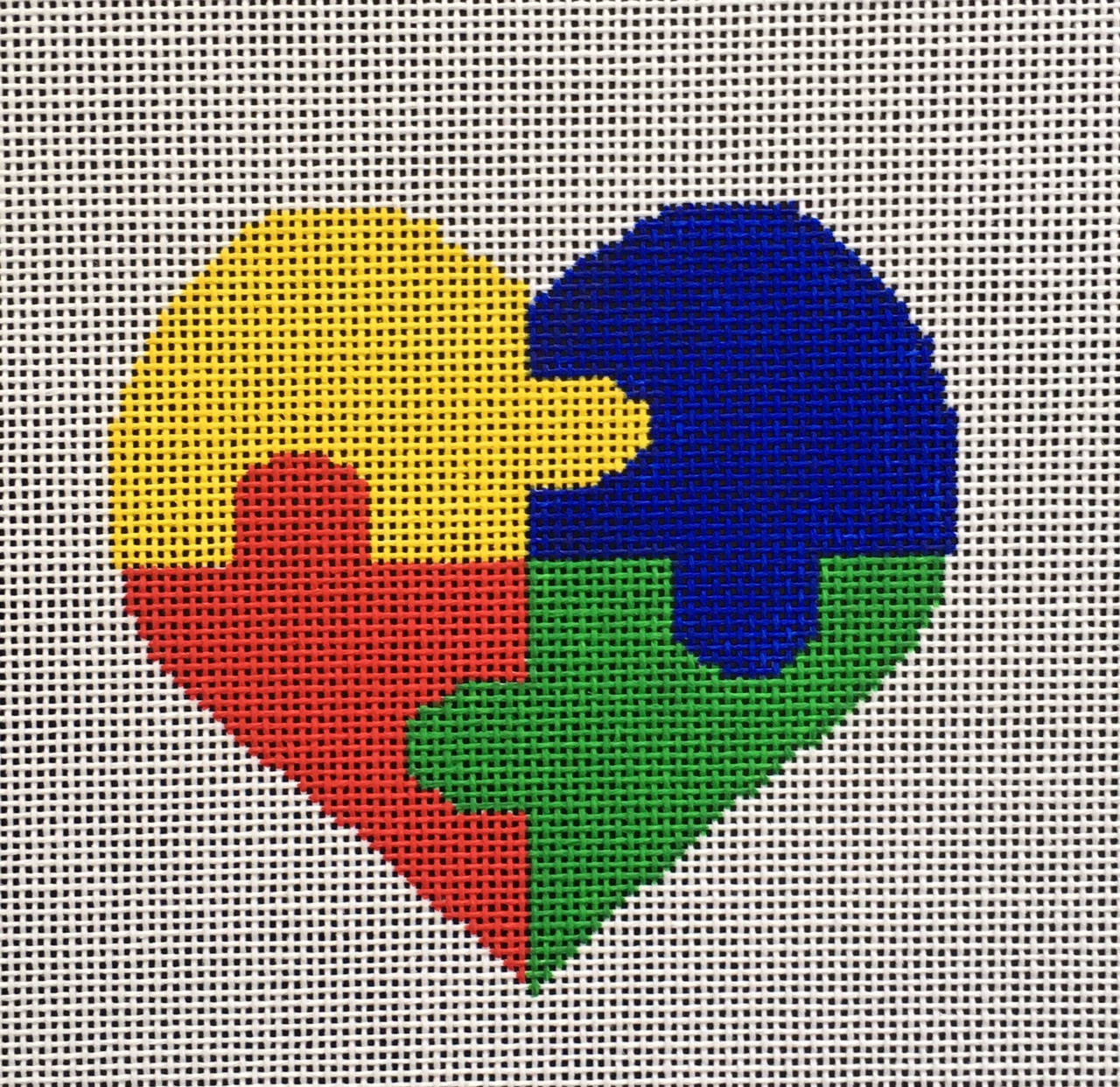 Vallerie Needlepoint Gallery - Autism Heart