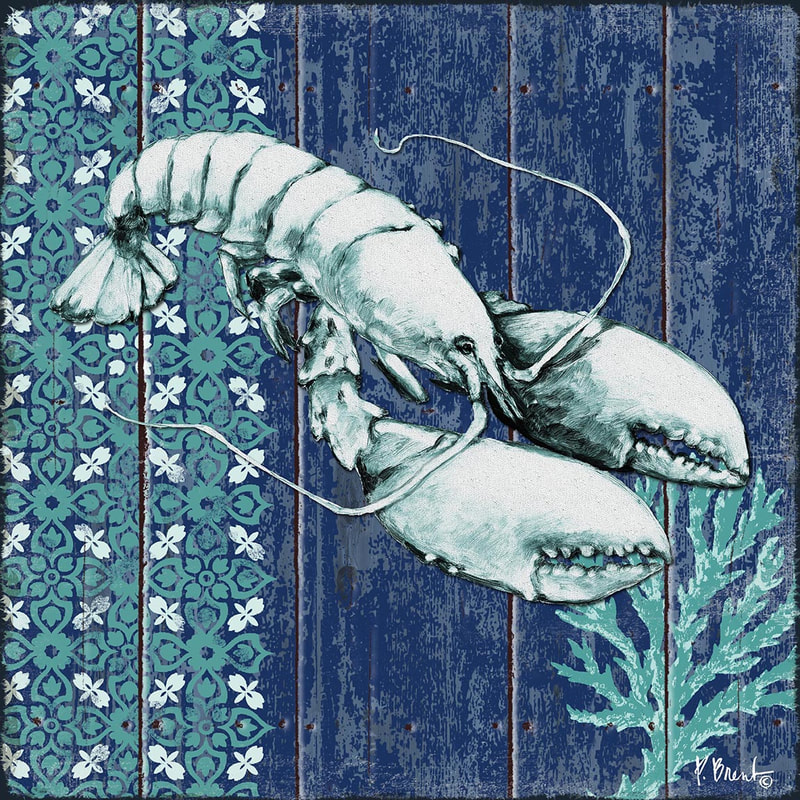 The Collection Designs - Indigo Sea VIII