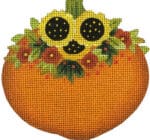 Melissa Shirley Designs -  Pretty Pumpkin with Sunflowers