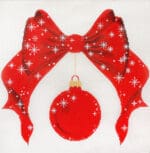 The Meredith Collection - Christmas Bow Monogram