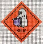 Kimberly Ann Needlepoint - Trick or Treaters Crossing
