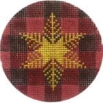 Alice Peterson Co. - Gold Snowflake on Plaid