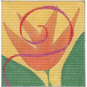 Zecca Designs - Orange Tulip Square