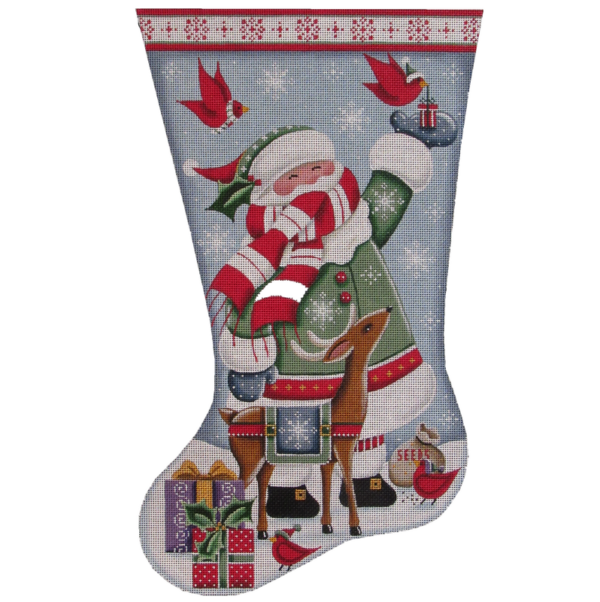 Rebecca Wood Designs - Cardinal Snowman