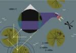 Charley Harper Needlepoint - Purple Gallinule