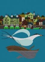 Charley Harper Needlepoint - Right Tern