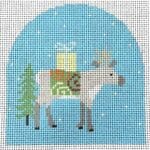 Pippin Studio - Reindeer with Swirl Blanket
