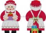 Susan Roberts Needlepoint - Mrs. Claus with Presents