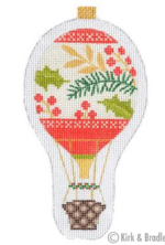 Kirk & Bradley Needlepoint - Holiday Balloon Red