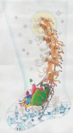 Dede's Needleworks - As He Drove Out of Sight Stocking