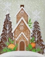 Love You More Needlepoint Designs - Gingerbread Church