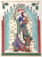 Melissa Shirley Designs - Fancy White Robe Woodland Santa