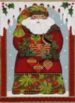 Melissa Shirley Designs - Forest Santa Ornament Framed