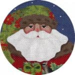 Melissa Shirley Designs - Forest Santa Ornament Round