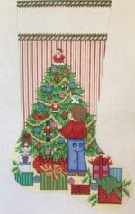 Alexa Designs -  Boy Decorating Tree Stocking