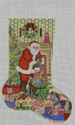 Alexa Designs - Santa Pulling Toys from Bag Girl Stocking