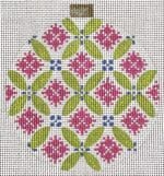 Kirk & Bradley Needlepoint - Mauve Florentine Bauble