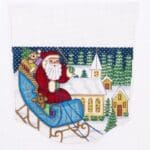 Alexa Designs - Santa in Sleigh Over Church Cuff