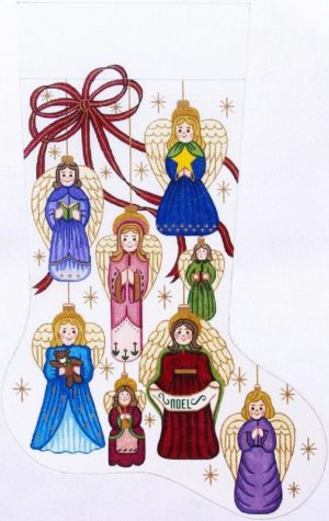 Alexa Designs -  Angel Ornaments Stocking (7280)