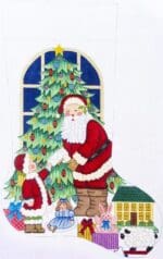 Alexa Designs -  Santa with Girl and Letter Stocking