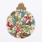 Alexa Designs -  Teal and Pink Vine Ornament