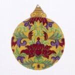 Alexa Designs - Maroon and Green Vine Ornament