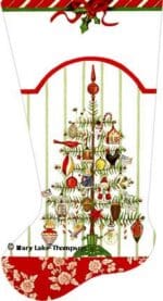 Melissa Shirley Designs - Christmas Tree/Ornaments Stocking