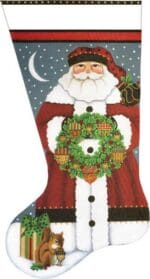 Melissa Shirley Designs - Acorn Santa Stocking