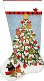 Melissa Shirley Designs - Acorn Tree Stocking