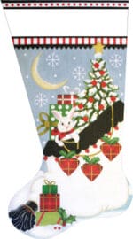 Melissa Shirley Designs - White Christmas Bag Stocking