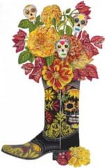 Melissa Shirley Designs - Day of the Dead Boot