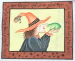 CBK Needlepoint - Witch with Toad