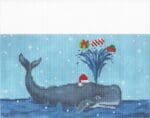 Scott Church Needlepoint - Whale with Presents