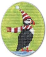 Scott Church Needlepoint - Puffin