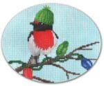 Scott Church Needlepoint - Birdy Lights