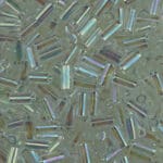 Sundance 3mm Bugle Beads - Crystal Opal