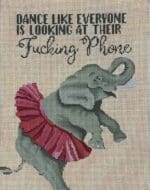 Scott Church Needlepoint - Dancing Elephants