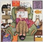 Gayla Elliott Designs - Cat Lady Stitching Girl