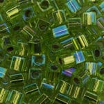Sundance 3mm Box Beads - Lime