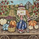 Gayla Elliott Designs - Fall Stitching Girl