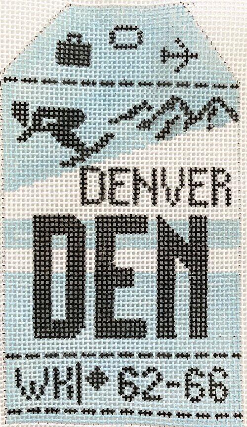 Hedgehog Needlepoint Denver Travel Tag Needle Nook