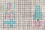 Brenda Stofft Designs - Presents/Tree Minis in Pink/Aqua