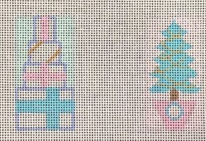 Brenda Stofft Designs - Presents/Tree Minis in Pink/Aqua