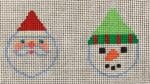 Brenda Stofft Designs - Santa/Snowman Minis in Red/Green