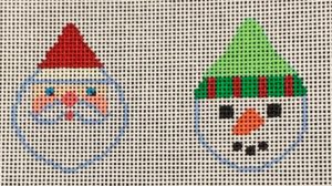 Brenda Stofft Designs - Santa/Snowman Minis in Red/Green