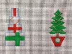 Brenda Stofft Designs - Presents & Tree Minis in Red/Green