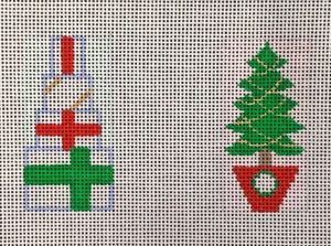 Brenda Stofft Designs - Presents & Tree Minis in Red/Green